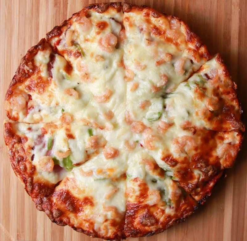 House Special pizza served at Monty's Pizza in Lewis Estates, Edmonton, AB
